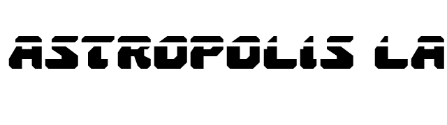 Astropolis Laser font preview