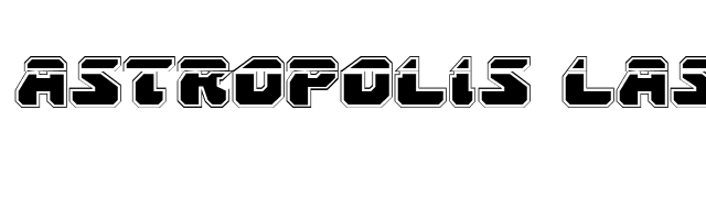 Astropolis Laser Academy font preview