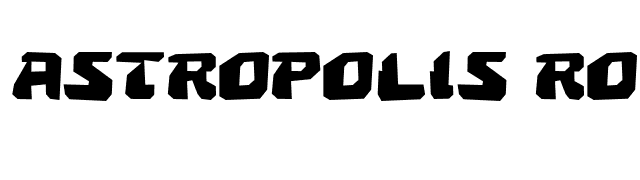 Astropolis Rough font preview