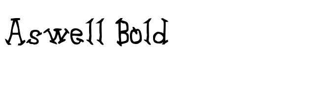 Aswell Bold font preview