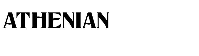 ATHENIAN font preview