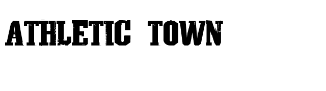 Athletic Town font preview