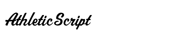 AthleticScript font preview