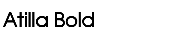 Atilla Bold font preview