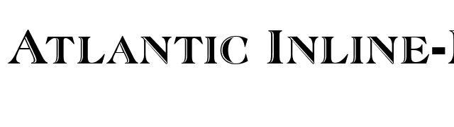 Atlantic Inline-Normal font preview