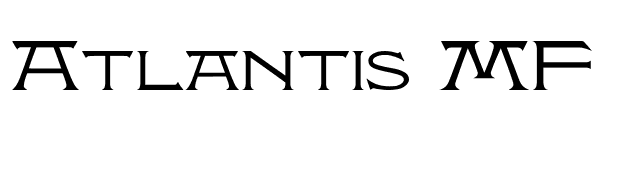 Atlantis MF font preview