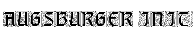 Augsburger Initials font preview