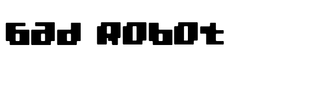 Bad Robot font preview