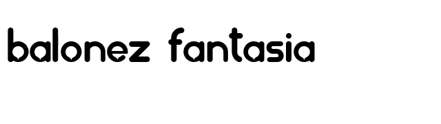 balonez fantasia font preview