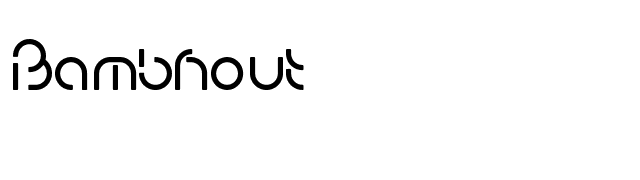 Bambhout font preview