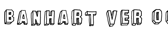 Banhart ver 007 font preview