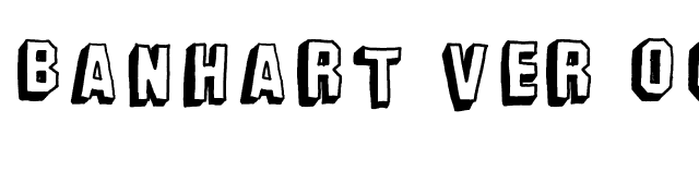 Banhart ver 008 font preview