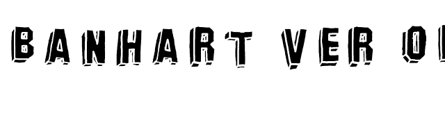 Banhart ver 010 font preview