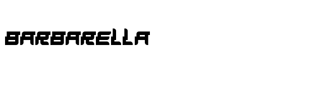 Barbarella font preview