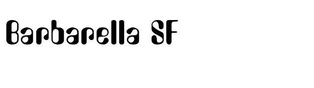 Barbarella SF font preview