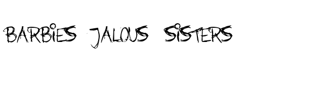 Barbies Jalous Sisters font preview