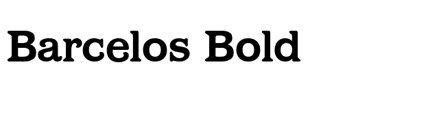 Barcelos Bold font preview