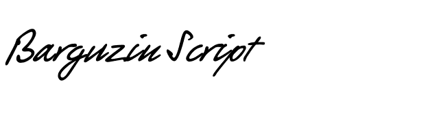 Barguzin Script font preview