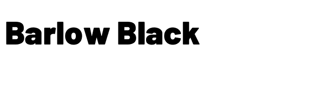 Barlow Black font preview