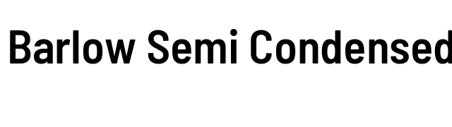 Barlow Semi Condensed SemiBold font preview