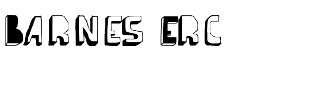 Barnes Erc font preview