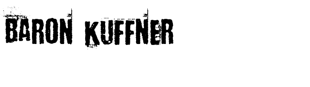 Baron Kuffner font preview