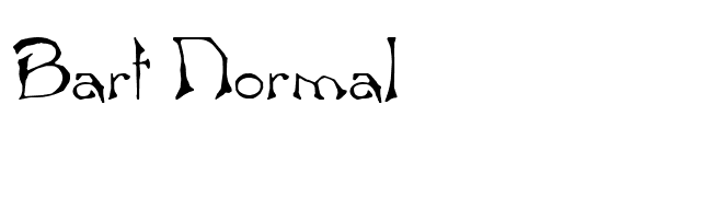 Bart Normal font preview