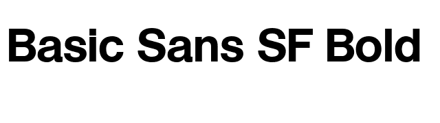 Basic Sans SF Bold font preview