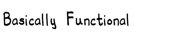 Basically Functional font preview