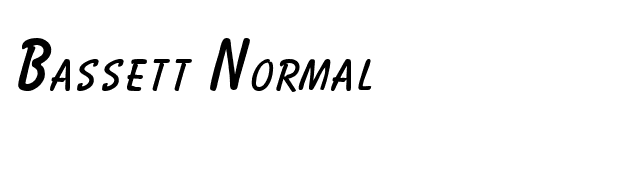 Bassett Normal font preview