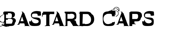 Bastard Caps font preview