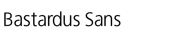 Bastardus Sans font preview