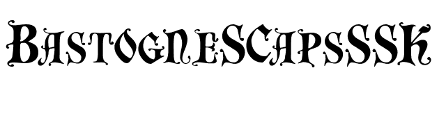 BastogneSCapsSSK font preview