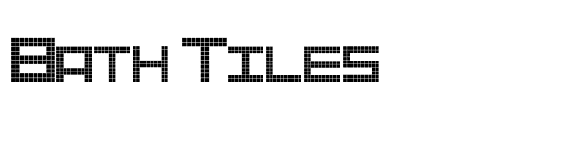 Bath Tiles font preview