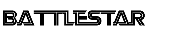 Battlestar font preview