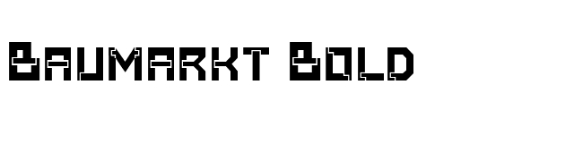 Baumarkt Bold font preview