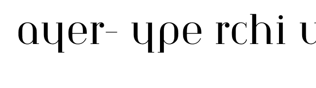 Bayer-TypeArchiType font preview