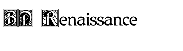 BD Renaissance font preview