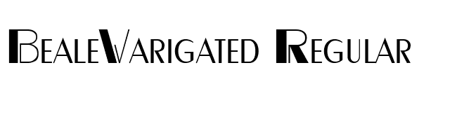 BealeVarigated Regular font preview