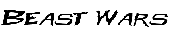 Beast Wars font preview