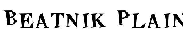 Beatnik Plain font preview