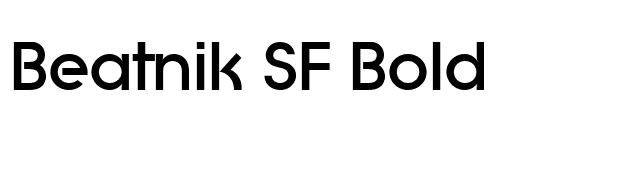 Beatnik SF Bold font preview