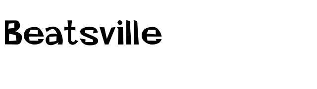 Beatsville font preview