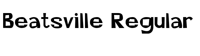 Beatsville Regular font preview