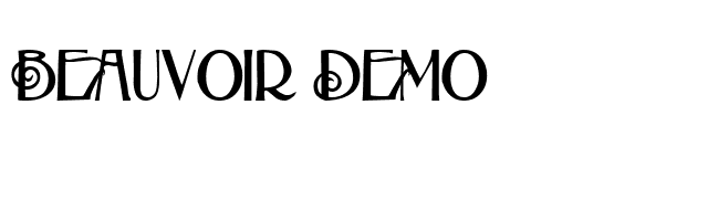 Beauvoir Demo font preview