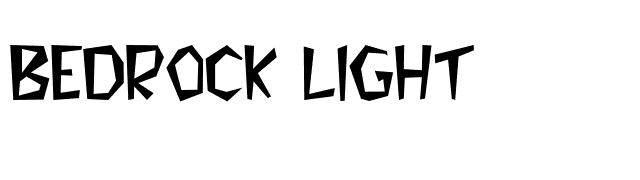 Bedrock Light font preview