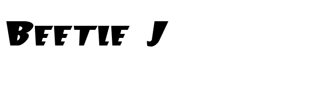 Beetle J font preview