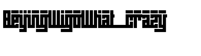 BeijingWigoWhat_crazy font preview