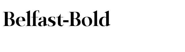 Belfast-Bold font preview