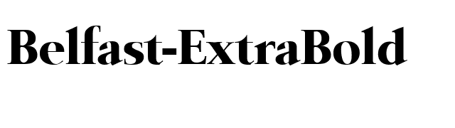 Belfast-ExtraBold font preview